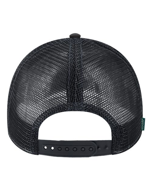 LEGACY LPS Lo-Pro Snapback Trucker Cap - Black/ Black - back