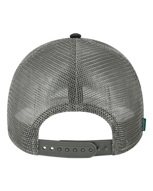LEGACY LPS Lo-Pro Snapback Trucker Cap - Black/ Dark Grey - back