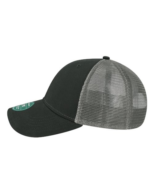 LEGACY LPS Lo-Pro Snapback Trucker Cap - Black/ Dark Grey - side