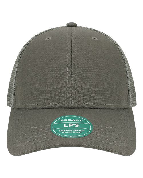LEGACY LPS Lo-Pro Snapback Trucker Cap - Dark Grey/ Dark Grey - front