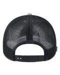 LEGACY LPS Lo-Pro Snapback Trucker Cap - Heather Grey/ Black - back