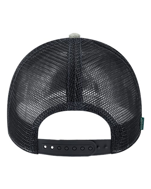 LEGACY LPS Lo-Pro Snapback Trucker Cap - Heather Grey/ Black - back