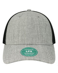 LEGACY LPS Lo-Pro Snapback Trucker Cap - Heather Grey/ Black - front