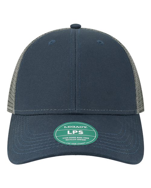 LEGACY LPS Lo-Pro Snapback Trucker Cap - Navy/ Dark Grey - front