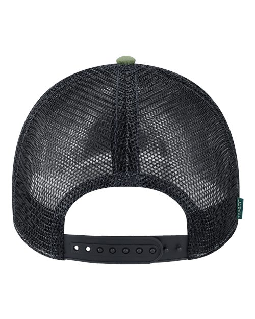LEGACY LPS Lo-Pro Snapback Trucker Cap - Olive/ Black - back