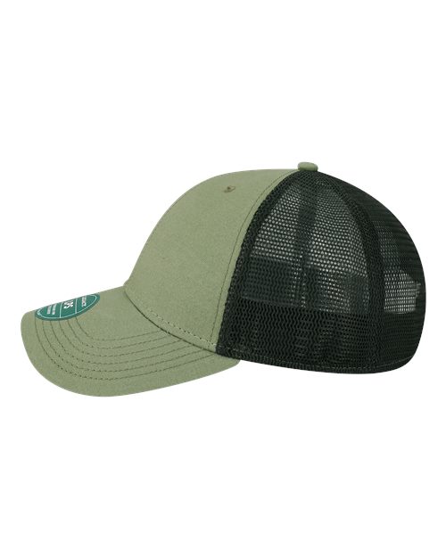 LEGACY LPS Lo-Pro Snapback Trucker Cap - Olive/ Black - side