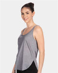Next Level 5033 Women's Festival Tank - Heather Grey - model side