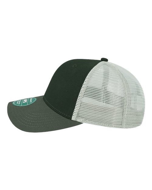 LEGACY MPS Mid-Pro Snapback Trucker Cap - Black/ Dark Grey/ Silver - side