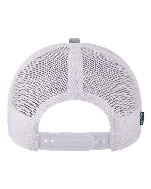 LEGACY MPS Mid-Pro Snapback Trucker Cap - Melange Grey/ White - back