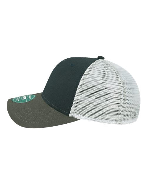 LEGACY MPS Mid-Pro Snapback Trucker Cap - Navy/ Dark Grey/ Silver - side