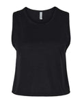 Next Level 5083 Women's Festival Crop Tank - Black - front