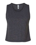Next Level 5083 Women's Festival Crop Tank - Charcoal - front