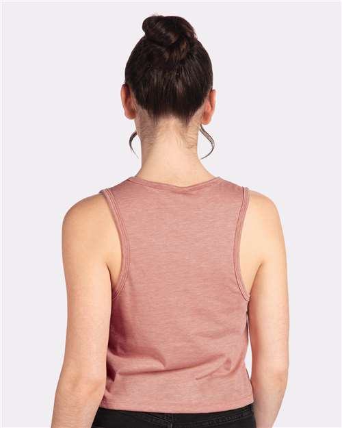 Next Level 5083 Women's Festival Crop Tank - Desert Pink - model back