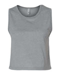 Next Level 5083 Women's Festival Crop Tank - Heather Grey - front