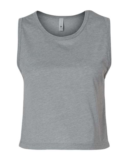 Next Level 5083 Women's Festival Crop Tank - Heather Grey - front