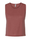 Next Level 5083 Women's Festival Crop Tank - Smoked Paprika - front