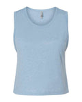 Next Level 5083 Women's Festival Crop Tank - Stonewash Denim - front