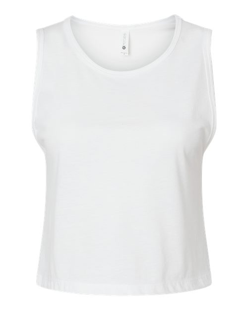 Next Level 5083 Women's Festival Crop Tank - White - front
