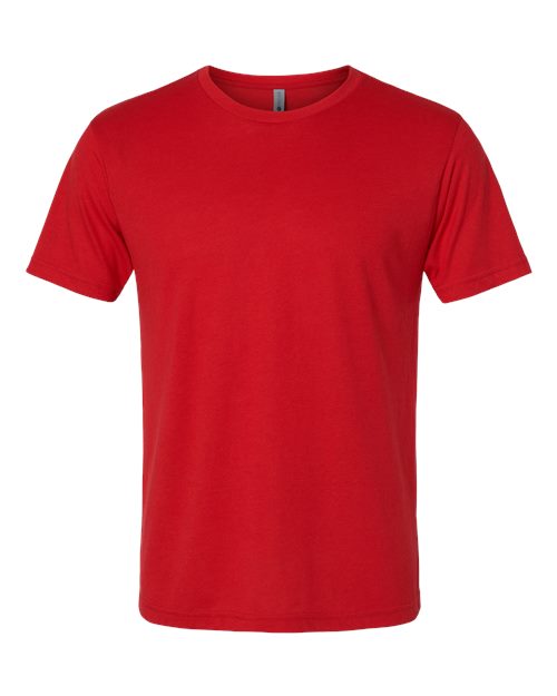 Next Level 6010 Triblend T-Shirt - Red - flat front
