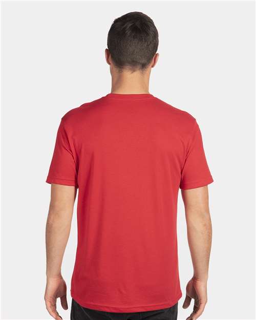 Next Level 6010 Triblend T-Shirt - Red - model back