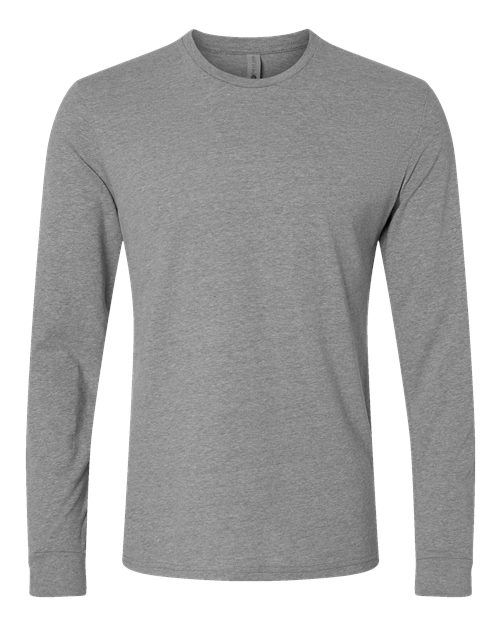 Next Level 6211 Unisex CVC Long Sleeve T-Shirt - Dark Heather Grey - front