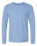 Next Level 6211 Unisex CVC Long Sleeve T-Shirt - Heather Columbia Blue - front