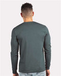 Next Level 6211 Unisex CVC Long Sleeve T-Shirt - Indigo - model back