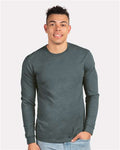 Next Level 6211 Unisex CVC Long Sleeve T-Shirt - Indigo - model front
