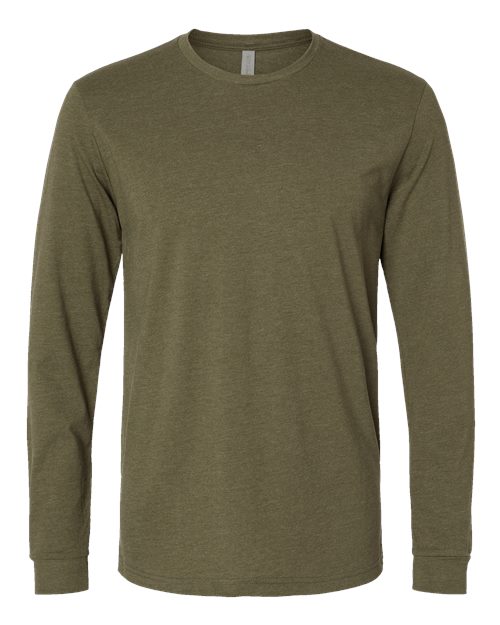 Next Level 6211 Unisex CVC Long Sleeve T-Shirt - Military Green - front