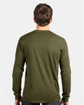 Next Level 6211 Unisex CVC Long Sleeve T-Shirt - Military Green - model back