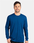 Next Level 6211 Unisex CVC Long Sleeve T-Shirt - Royal - model front