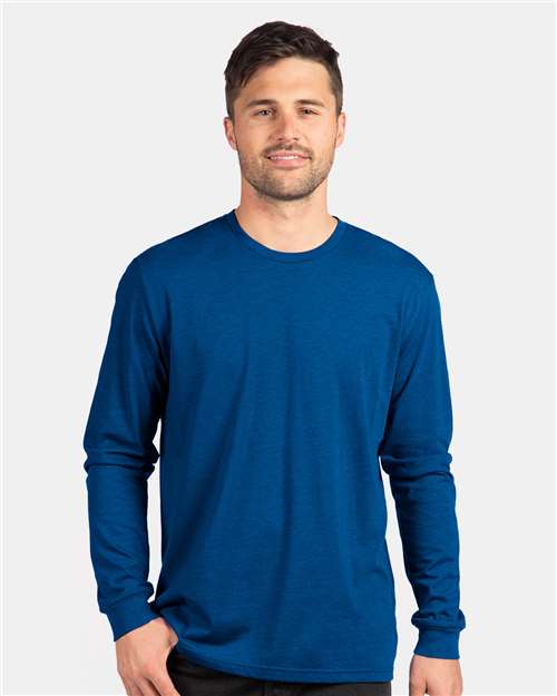 Next Level 6211 Unisex CVC Long Sleeve T-Shirt - Royal - model front