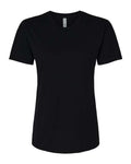 Next Level 6600 Women's CVC Relaxed T-Shirt - Black - front