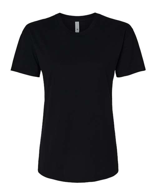 Next Level 6600 Women's CVC Relaxed T-Shirt - Black - front
