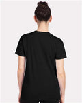 Next Level 6600 Women's CVC Relaxed T-Shirt - Black - model back