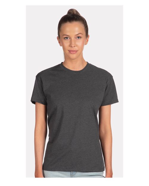 Next Level 6600 Women's CVC Relaxed T-Shirt - Charcoal - model front