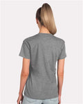 Next Level 6600 Women's CVC Relaxed T-Shirt - Dark Heather Grey - model back