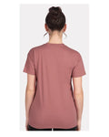Next Level 6600 Women's CVC Relaxed T-Shirt - Heather Mauve - model back