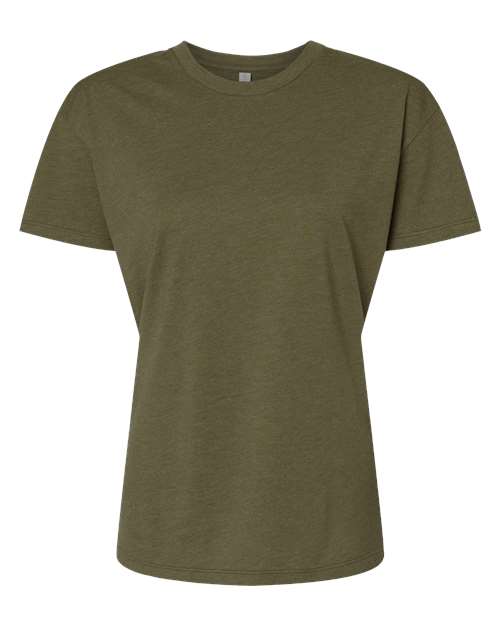 Next Level 6600 Women's CVC Relaxed T-Shirt - Military Green - front