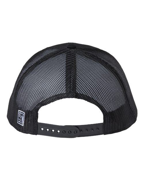 The Game GB452E Everyday Trucker Cap - Black/ Black - back