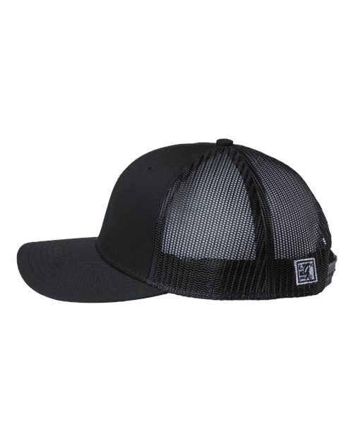 The Game GB452E Everyday Trucker Cap - Black/ Black - side