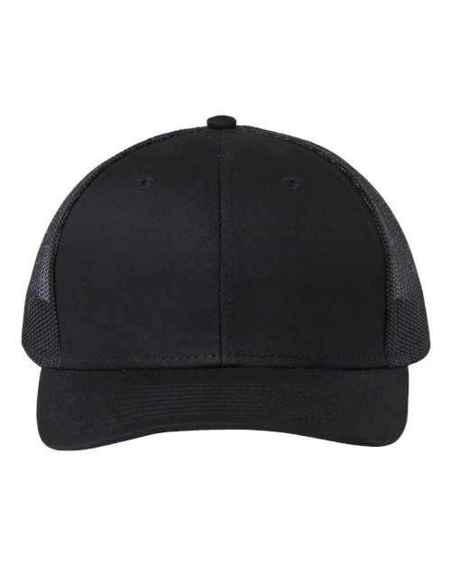 The Game GB452E Everyday Trucker Cap - Black/ Black - front