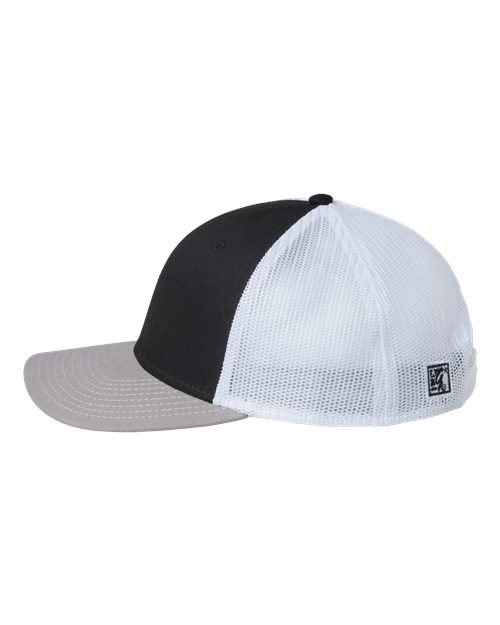 The Game GB452E Everyday Trucker Cap - Black/ Grey/ White - side