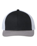 The Game GB452E Everyday Trucker Cap - Black/ Grey/ White - front