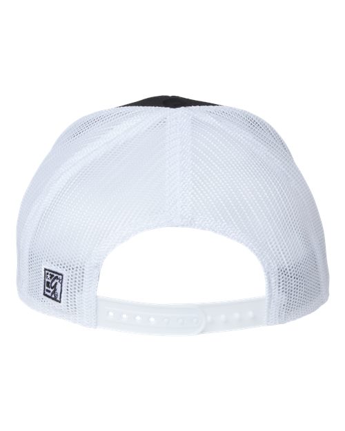 The Game GB452E Everyday Trucker Cap - Black/ Red/ White - back