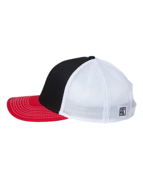 The Game GB452E Everyday Trucker Cap - Black/ Red/ White - side