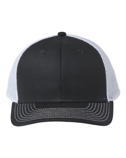 The Game GB452E Everyday Trucker Cap - Black/ White - front