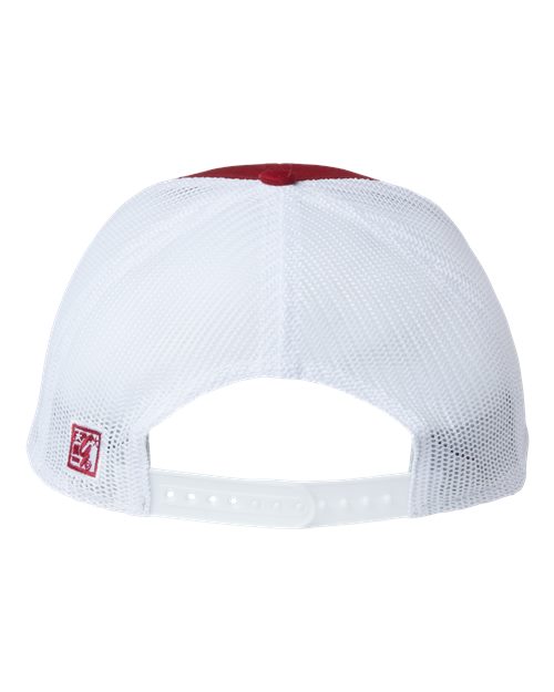 The Game GB452E Everyday Trucker Cap - Cardinal/ White - back