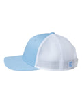 The Game GB452E Everyday Trucker Cap - Columbia Blue/ White - side