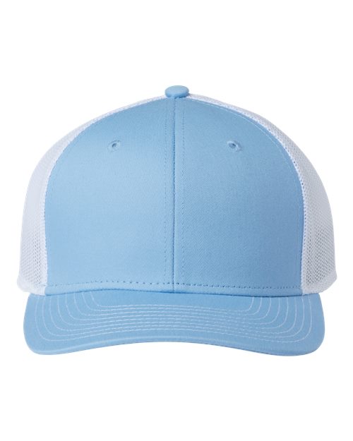 The Game GB452E Everyday Trucker Cap - Columbia Blue/ White - front
